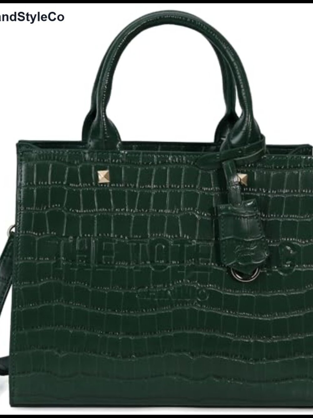 Faux Leather Tote Bag Satchel Purse with Shoulder Strap Adjustable Detachable